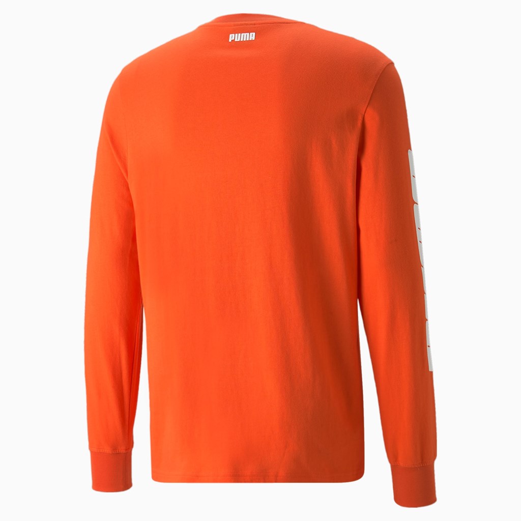 Puma 4th Quarter Long Sleeve Løpe Tskjorte Herre Cherry Tomato | 328VKEWRQ