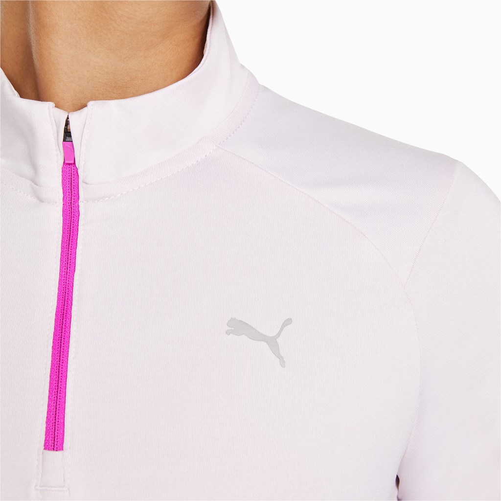 Puma 5K Knit Half-Zip Løpetopp Dame Lavendel | NS8157293