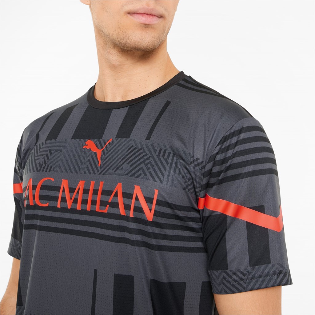 Puma ACM Prematch Jersey Herre Svarte Rød | 805BKJAOQ