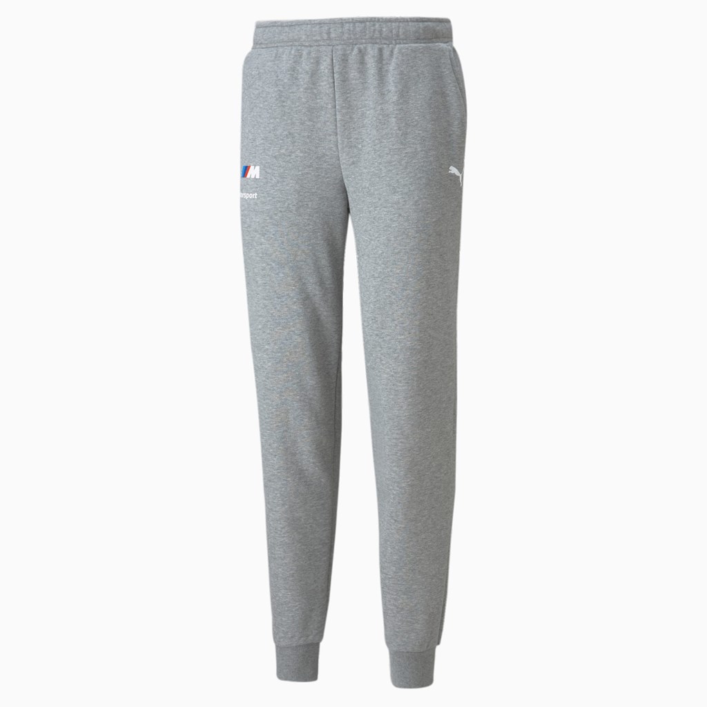 Puma BMW M Motorsport Essentials Sweatpants Herre Medium Gray Heather | QM8791235