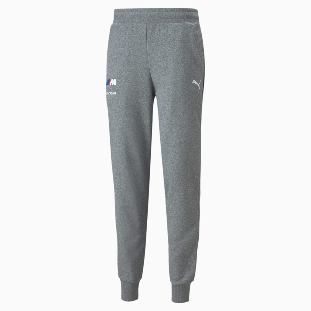 Puma BMW M Motorsport Essentials Sweatpants Herre Medium Gray Heather | VR3647512