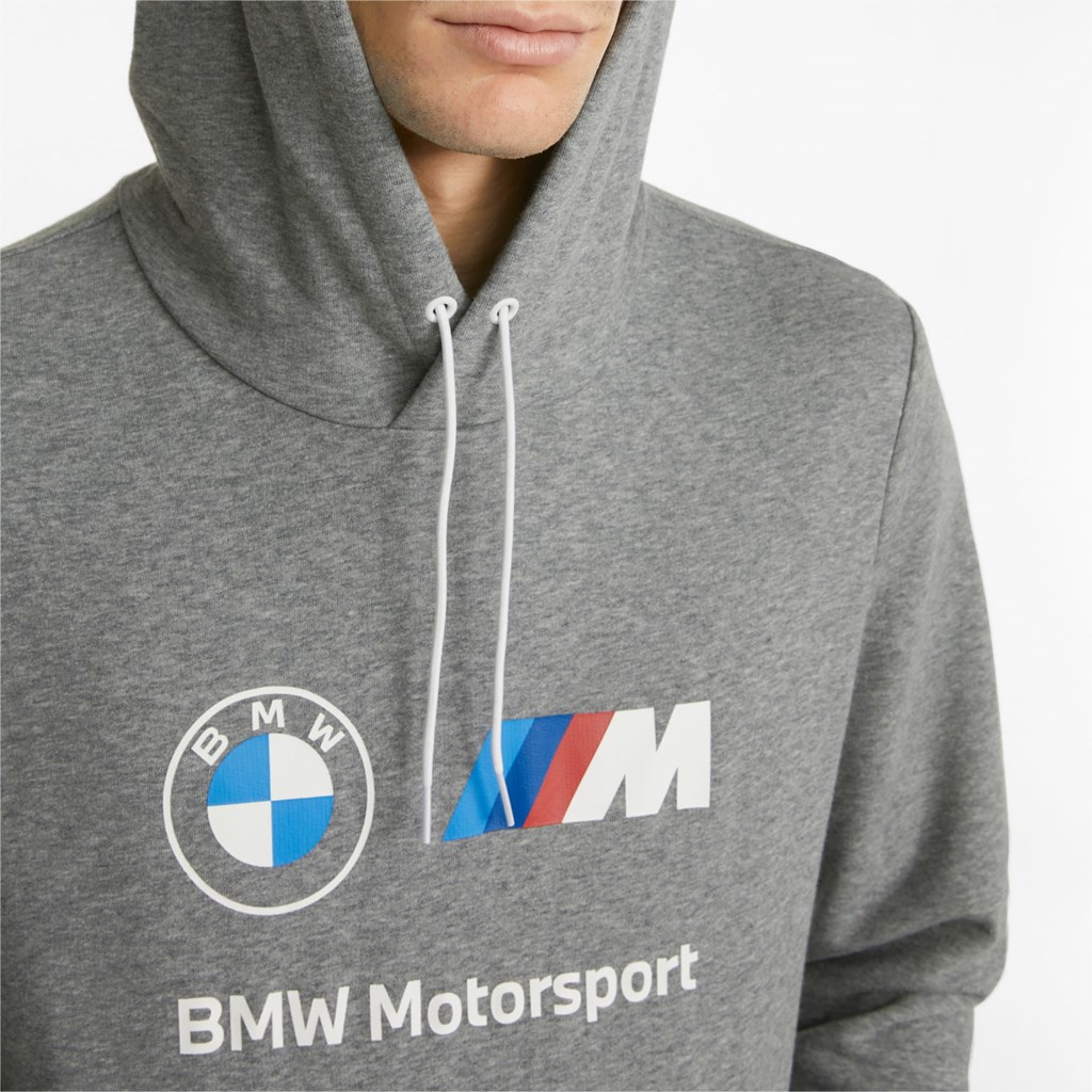 Puma BMW M Motorsport Essentials Trenings Hettegensere Herre Medium Gray Heather | 365TLMXGE