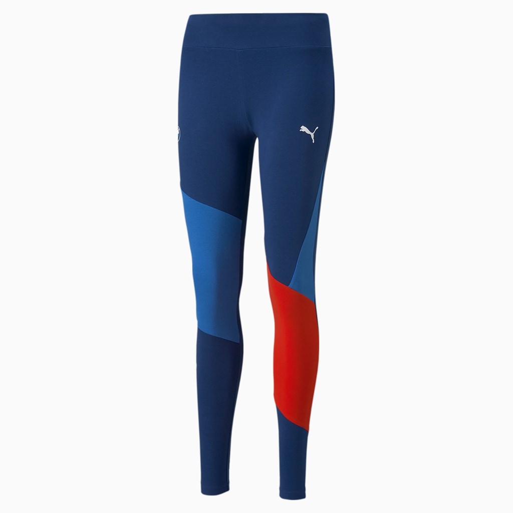 Puma BMW M Motorsport Statement Leggings Dame Blå | 521JQCUFA