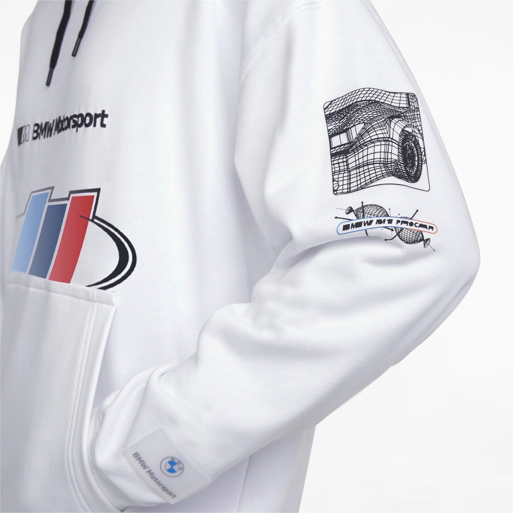 Puma BMW M Motorsport Street Hettegensere Herre Hvite | 092JFPXLS