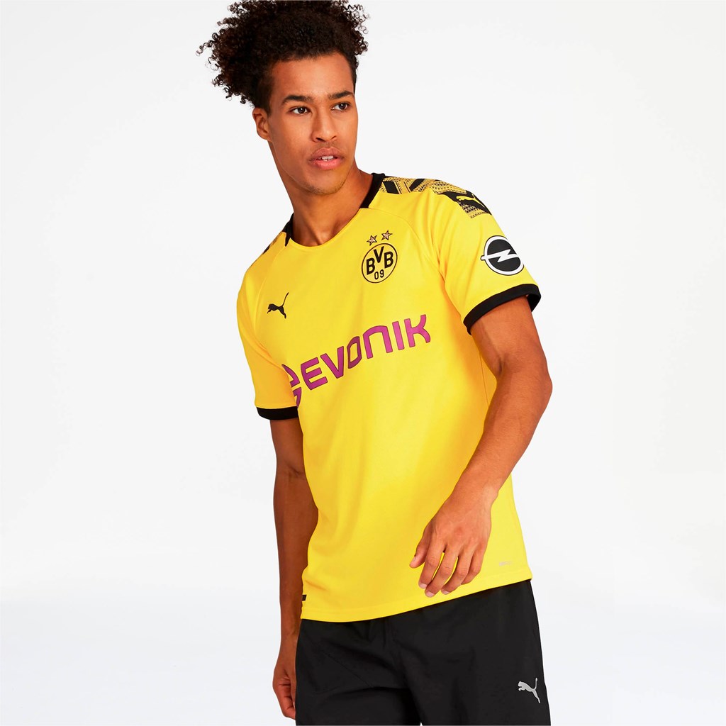 Puma BVB Home Replica Jersey Herre Gul Svarte | 732AOKRNW