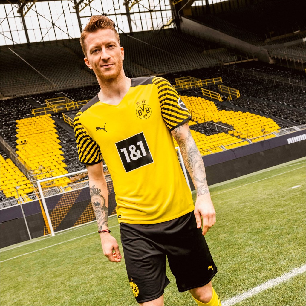 Puma BVB Home Replica Jersey Herre Gul Svarte | 916WPTMVN