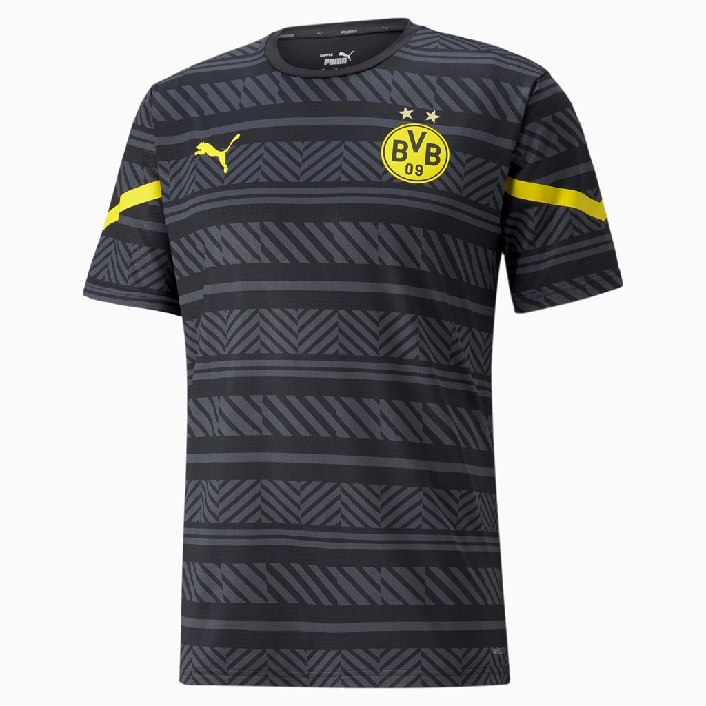 Puma BVB Prematch Jersey Herre Svarte Gul | 819RBCWJS