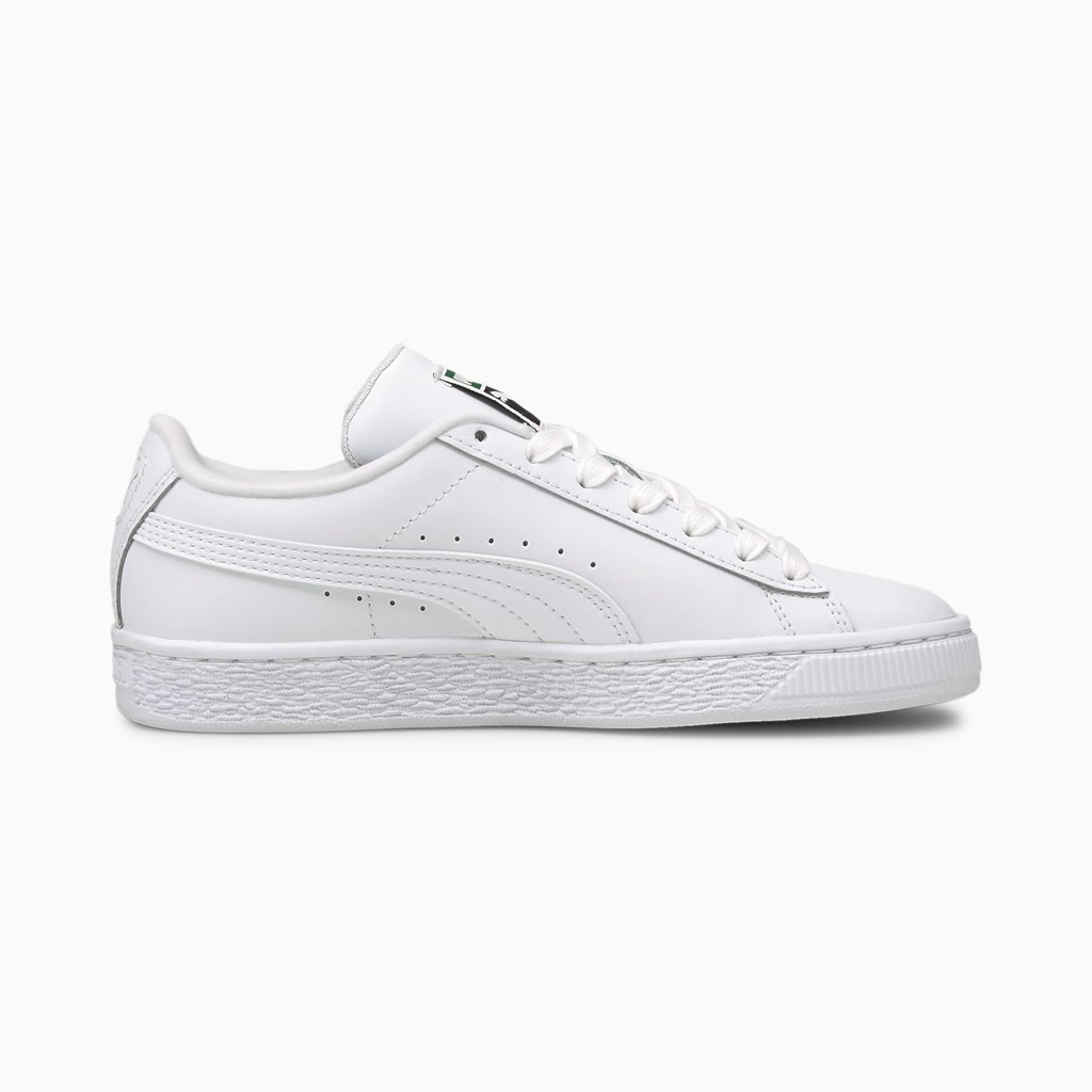 Puma Basket Classic XXI JR Joggesko Gutt Hvite Hvite | VS1537640