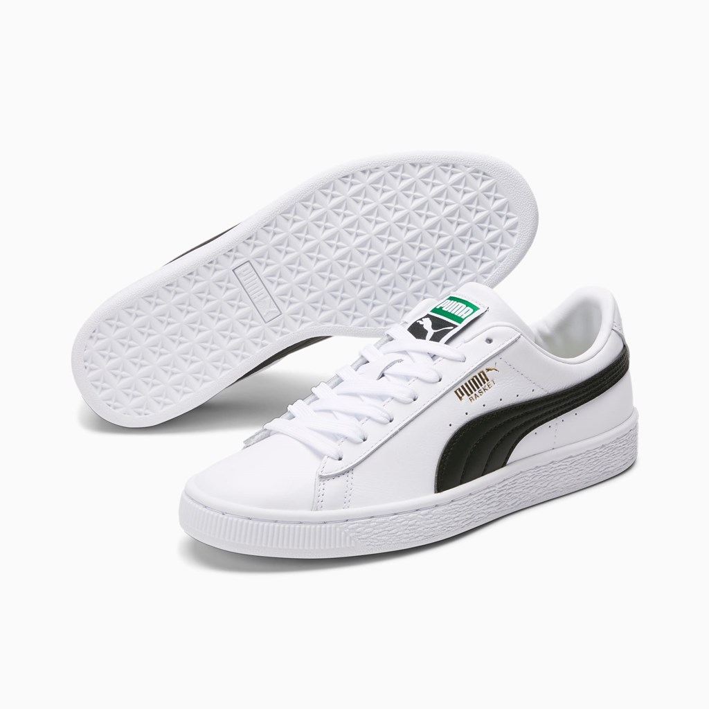 Puma Basket Classic XXI Joggesko Dame Hvite Svarte | HZ7426913