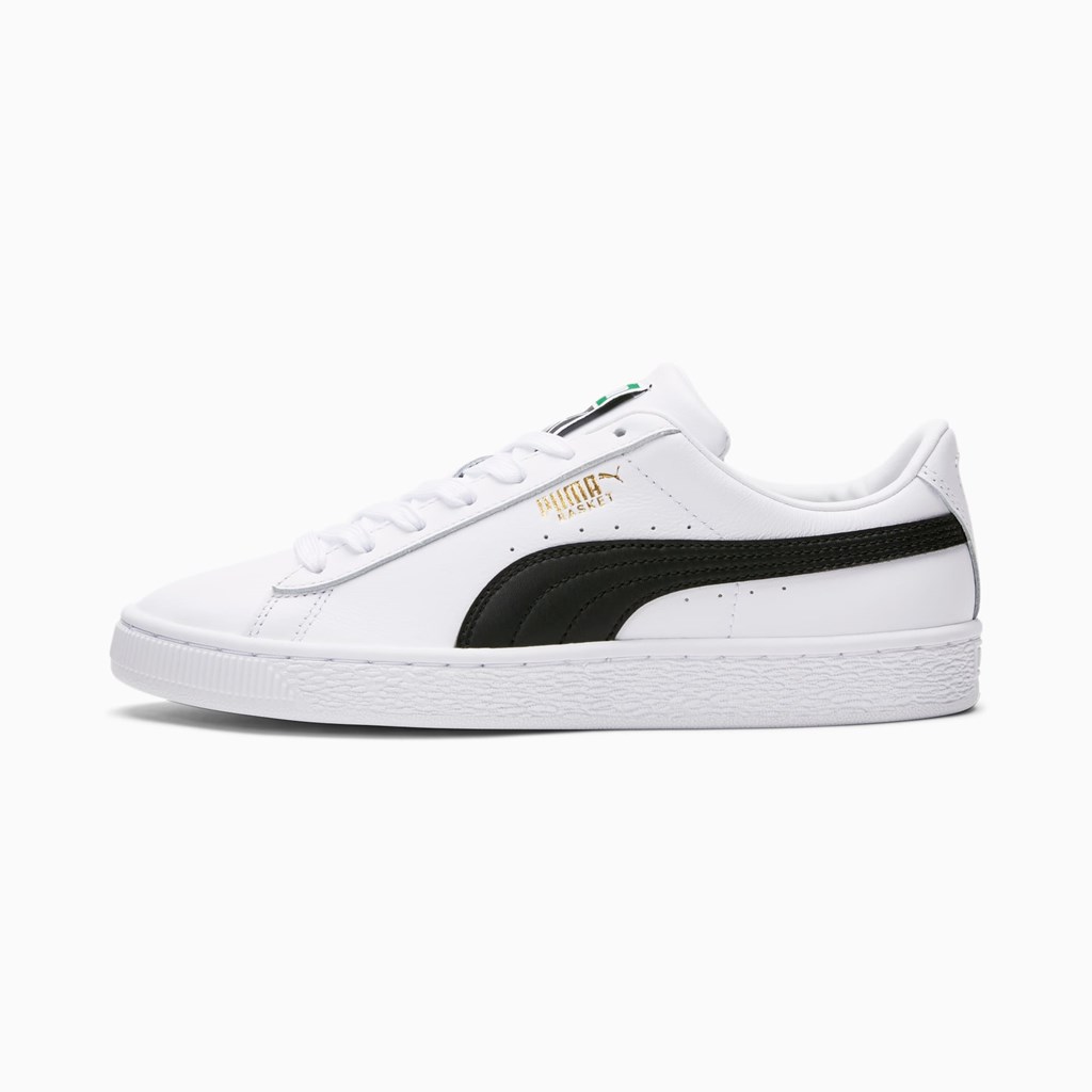 Puma Basket Classic XXI Joggesko Dame Hvite Svarte | HZ7426913