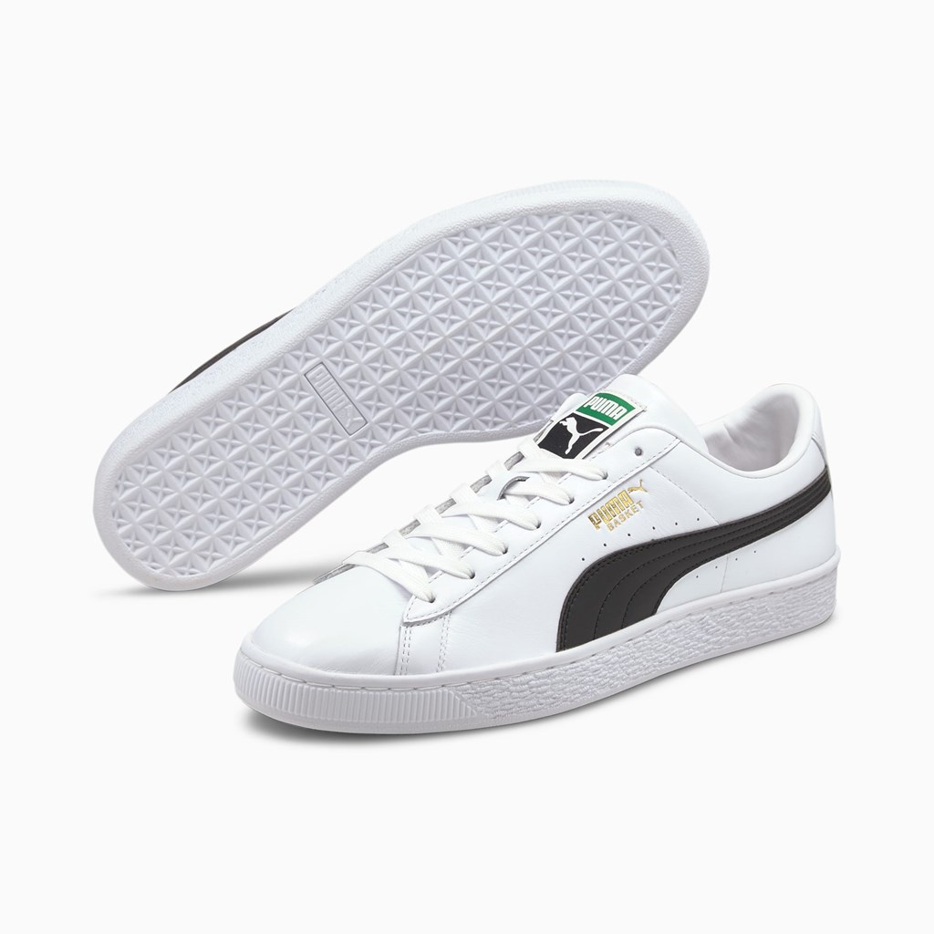 Puma Basket Classic XXI Joggesko Herre Hvite Svarte | JI1587206