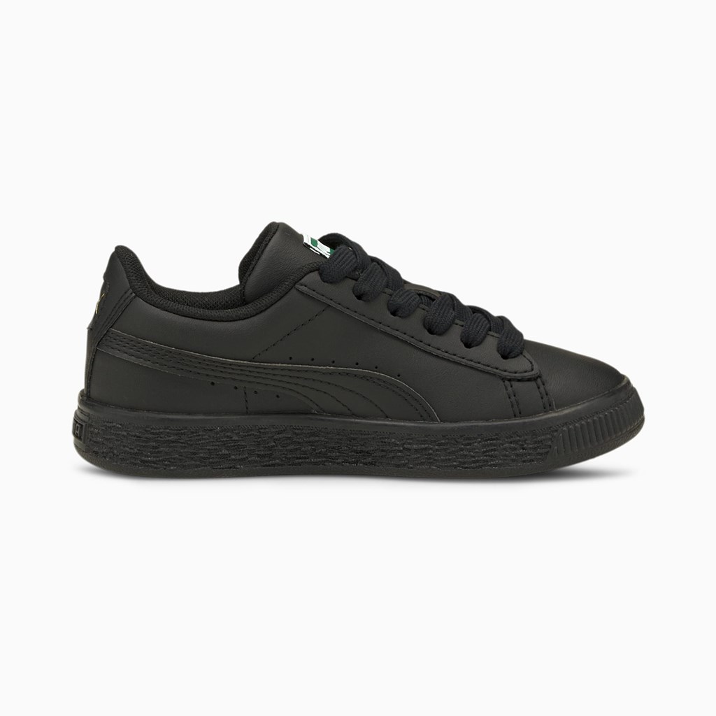 Puma Basket Classic XXI Little Joggesko Jente Svarte Svarte | PZ6358429