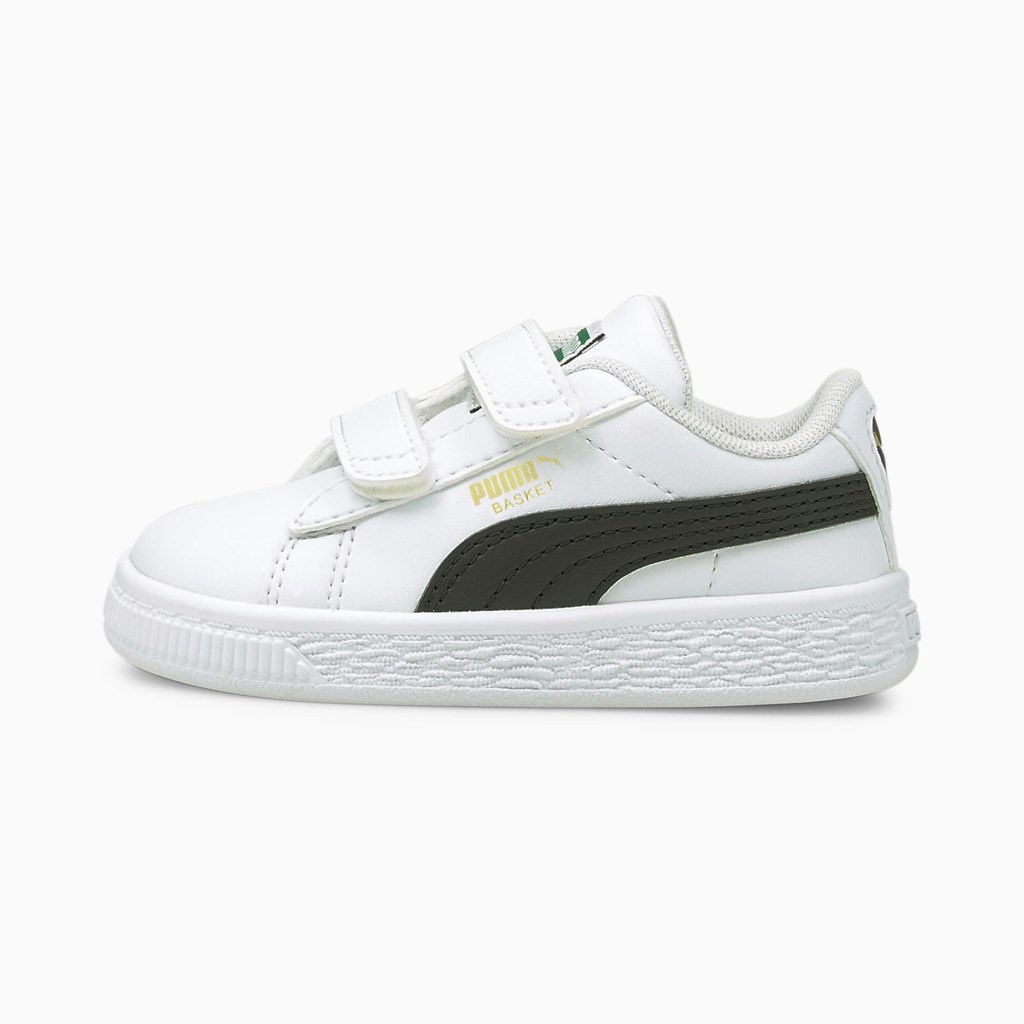 Puma Basket Classic XXI Toddler Joggesko Jente Hvite Svarte | GC6354209