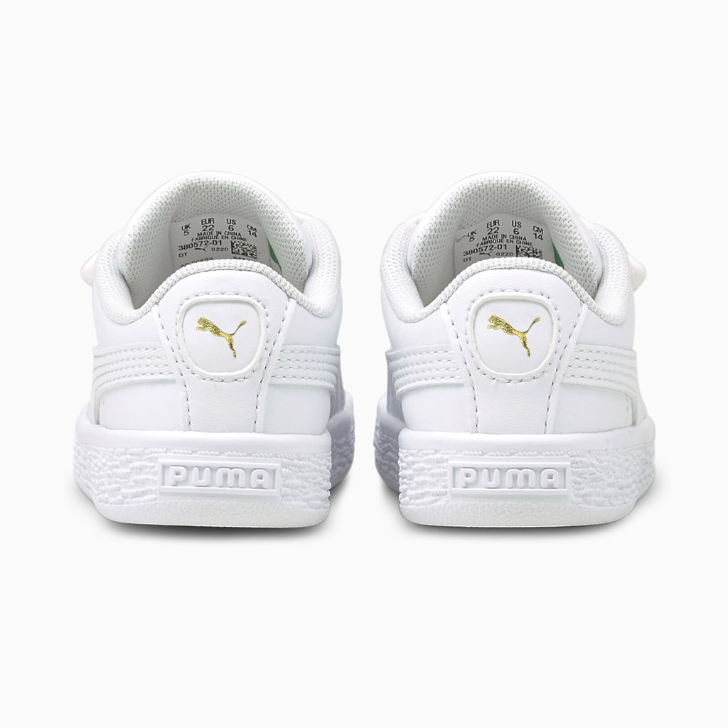 Puma Basket Classic XXI Toddler Joggesko Gutt Hvite Hvite | IW6537894