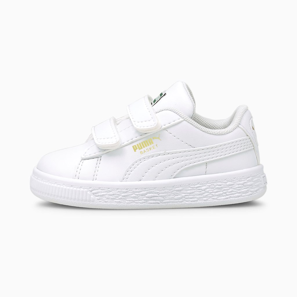 Puma Basket Classic XXI Toddler Joggesko Gutt Hvite Hvite | IW6537894