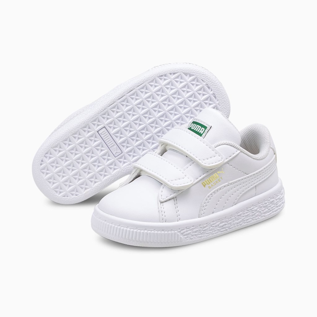 Puma Basket Classic XXI Toddler Joggesko Jente Hvite Hvite | VB8913540