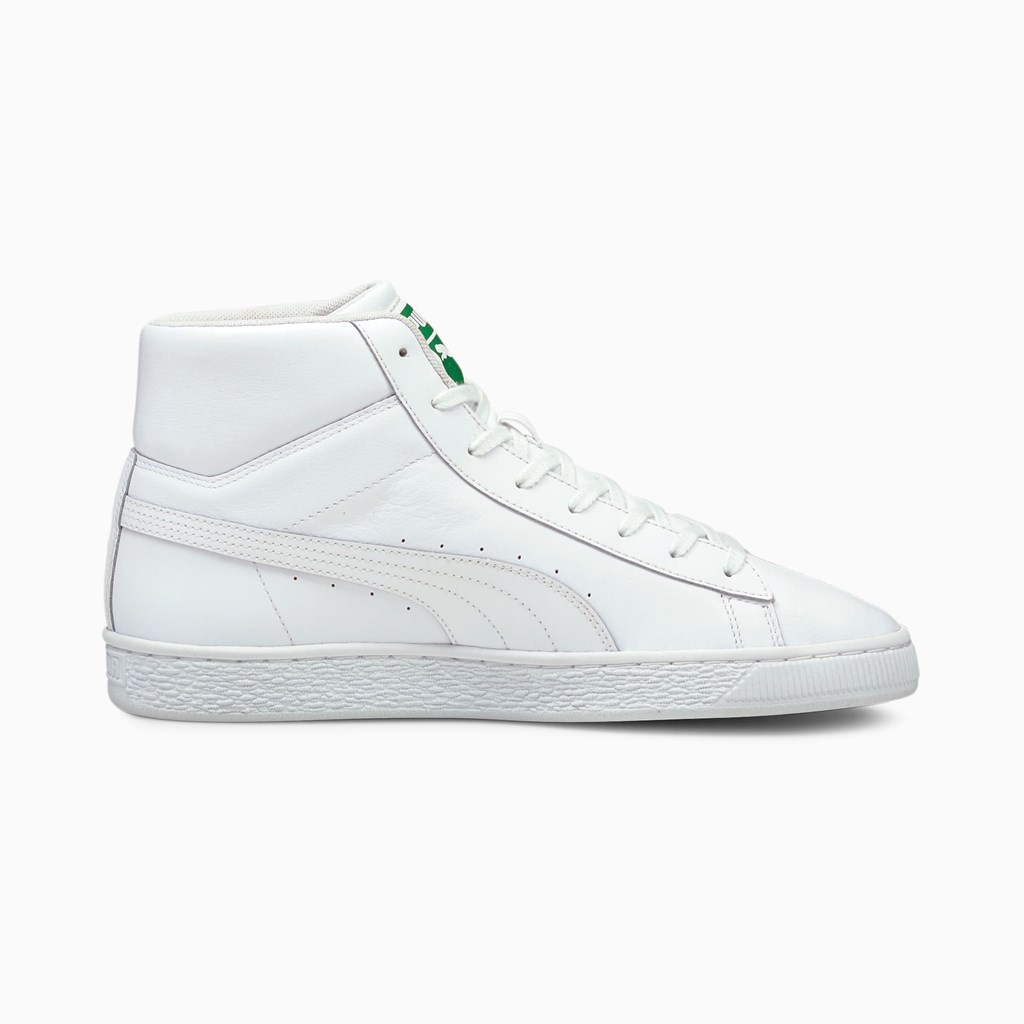 Puma Basket Mid XXI Joggesko Herre Hvite Hvite | CN0675381