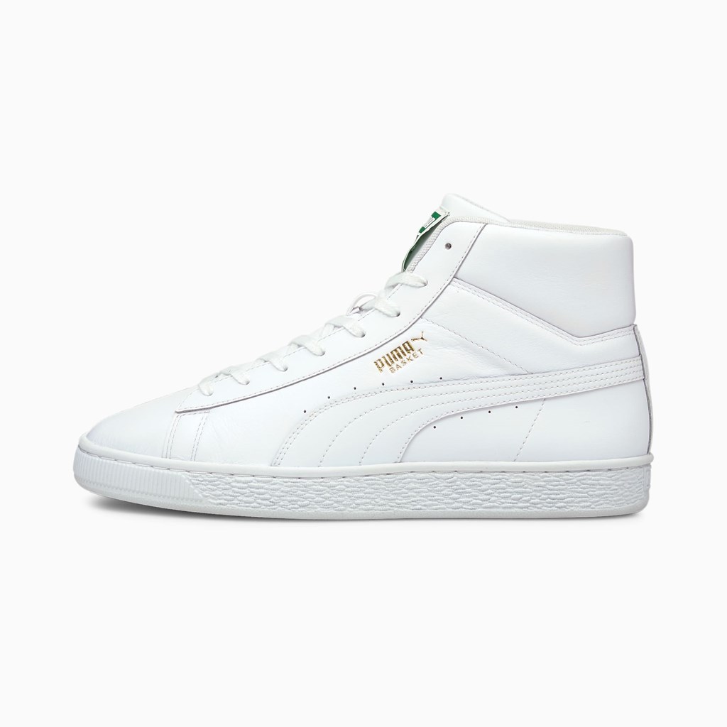 Puma Basket Mid XXI Joggesko Herre Hvite Hvite | CN0675381