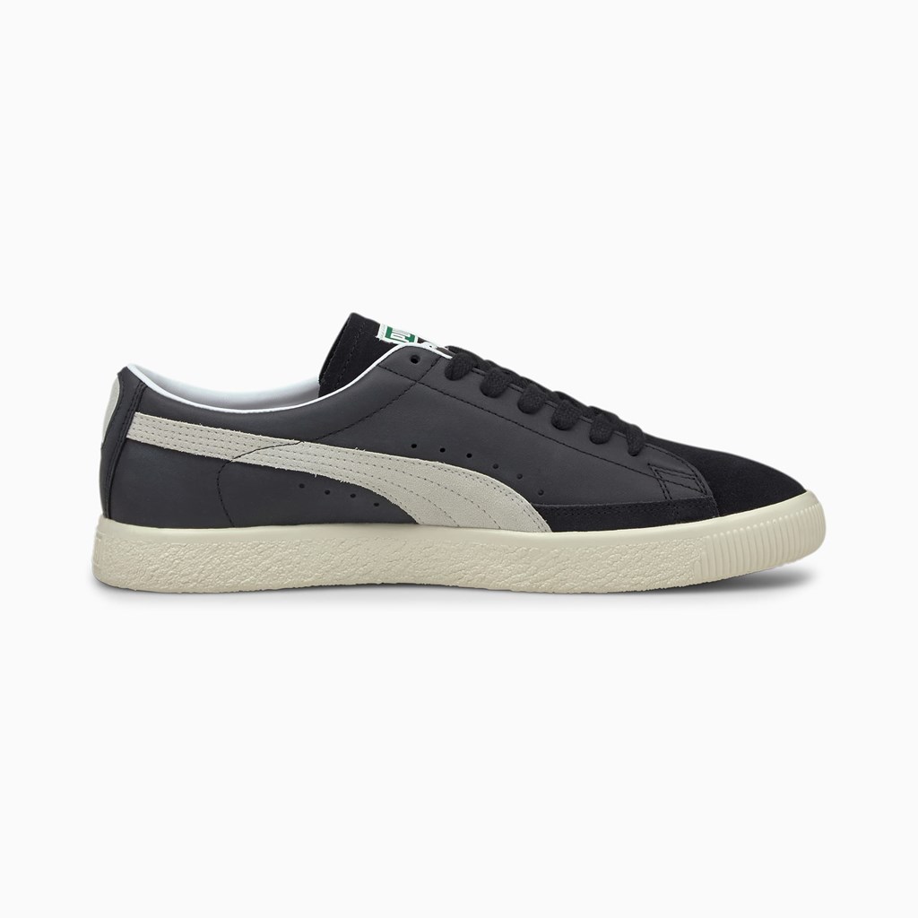 Puma Basket VTG Joggesko Herre Svarte Hvite | FS6512380