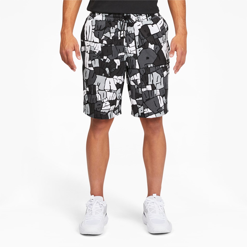 Puma Booster Basketball Shorts Herre Svarte | FM7325109