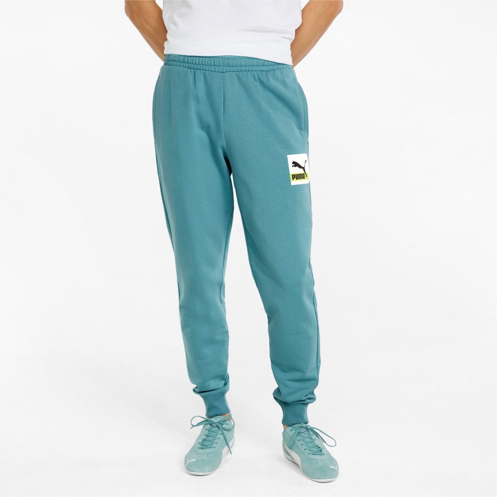 Puma Brand Love Sweatpants Herre Porcelain | SB5180962