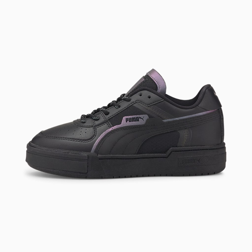 Puma CA Pro Tech LS JR Joggesko Gutt Svarte Svarte | OW3870124