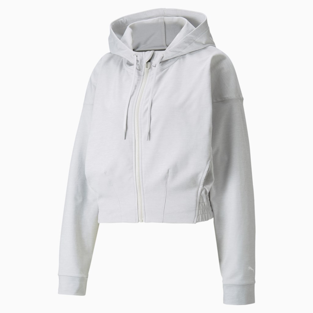 Puma CLOUDSPUN Full-Zip Trenings Hettegensere Dame Nimbus Cloud Heather | 078VKDUEJ