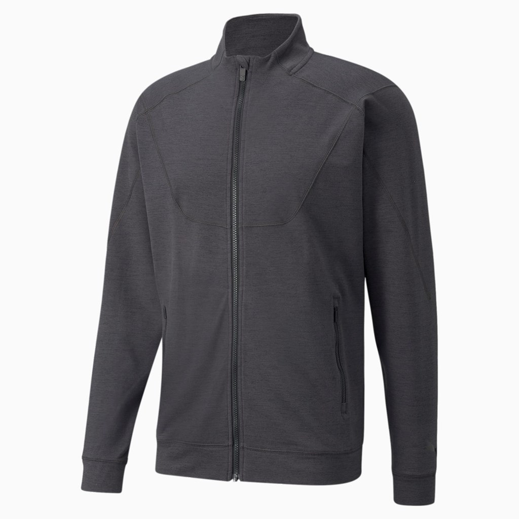 Puma CLOUDSPUN Full-Zip Trenings Jakke Herre Svarte | 514YOTJER