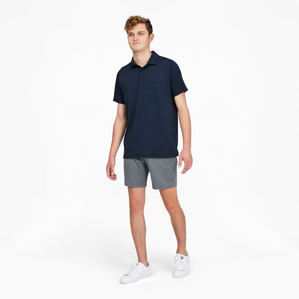 Puma CLOUDSPUN GRYLBL Golf Polo Polo T Skjorte Herre Marineblå | 781LBTSQJ