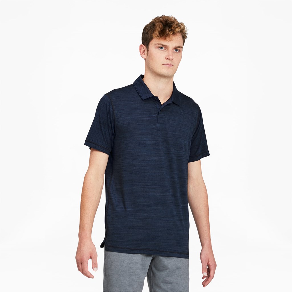 Puma CLOUDSPUN GRYLBL Golf Polo Polo T Skjorte Herre Marineblå | 781LBTSQJ