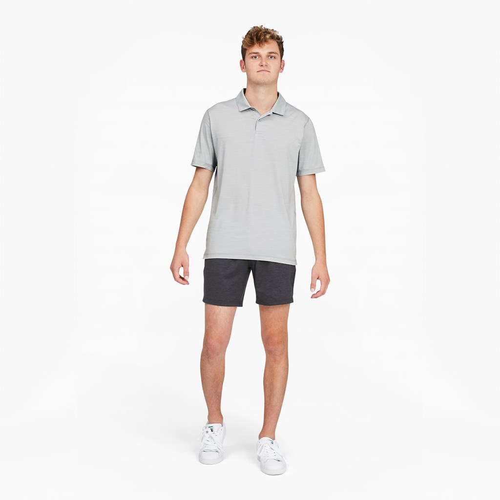 Puma CLOUDSPUN GRYLBL Golf Polo T Skjorte Herre High Rise Heather | 125JEGWOL