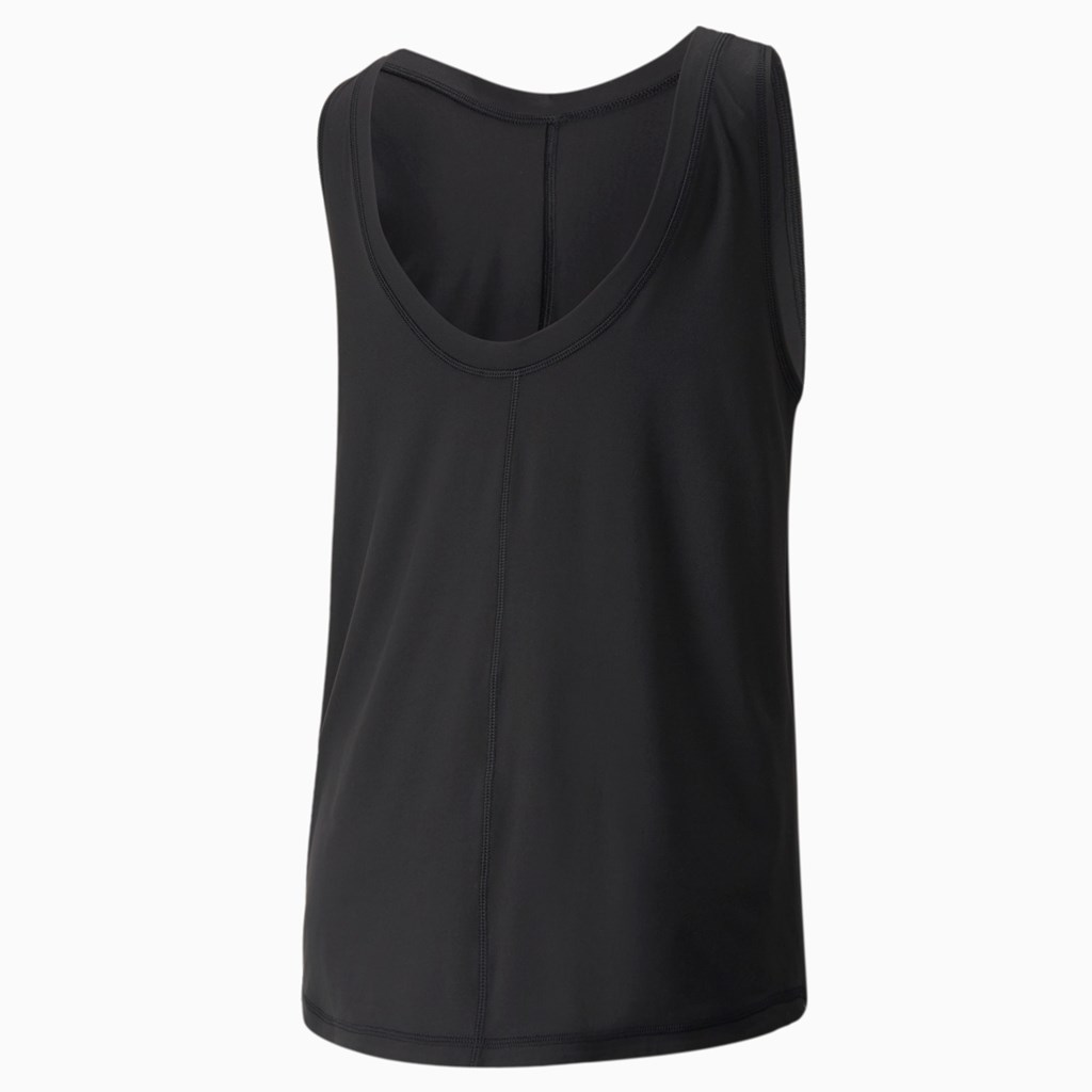 Puma CLOUDSPUN High Neck Trenings Tank Tops Dame Svarte | FD9165472