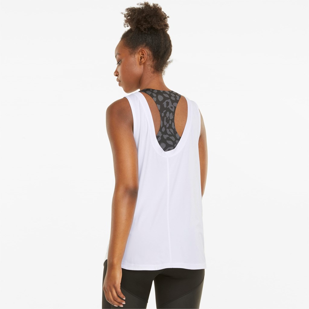 Puma CLOUDSPUN High Neck Trenings Tank Tops Dame Hvite | RU7860519