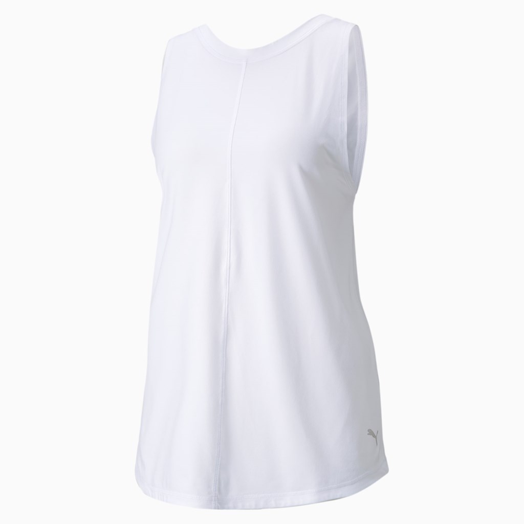 Puma CLOUDSPUN High Neck Trenings Tank Tops Dame Hvite | RU7860519