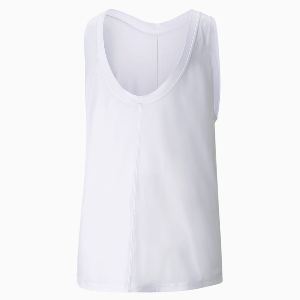 Puma CLOUDSPUN High Neck Trenings Tank Tops Dame Hvite | RU7860519