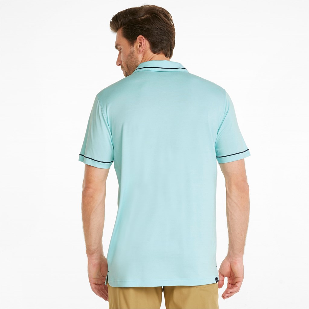 Puma CLOUDSPUN Monarch Golf Polo T Skjorte Herre Blå Marineblå | 082IXDTKM