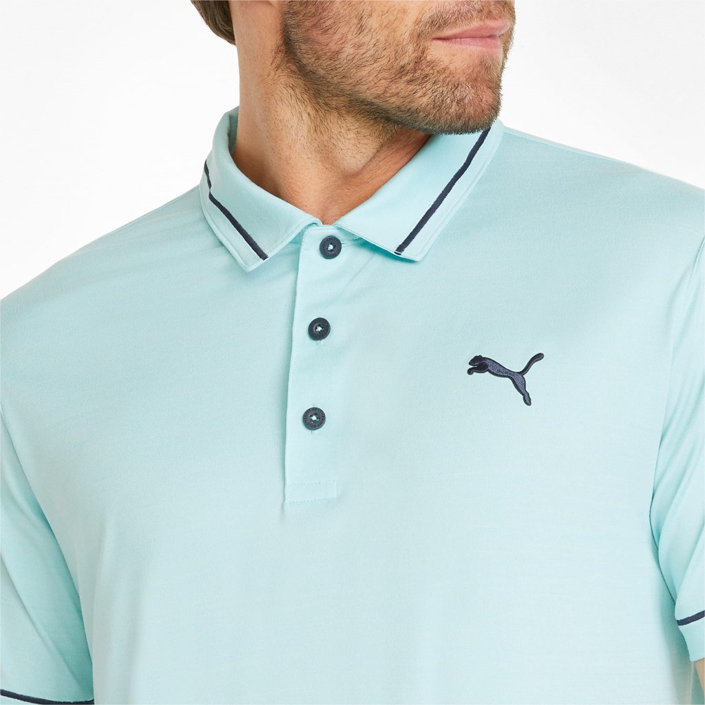 Puma CLOUDSPUN Monarch Golf Polo T Skjorte Herre Blå Marineblå | 082IXDTKM