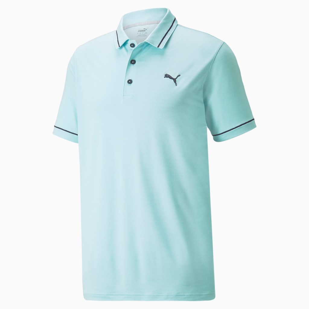 Puma CLOUDSPUN Monarch Golf Polo T Skjorte Herre Blå Marineblå | 082IXDTKM