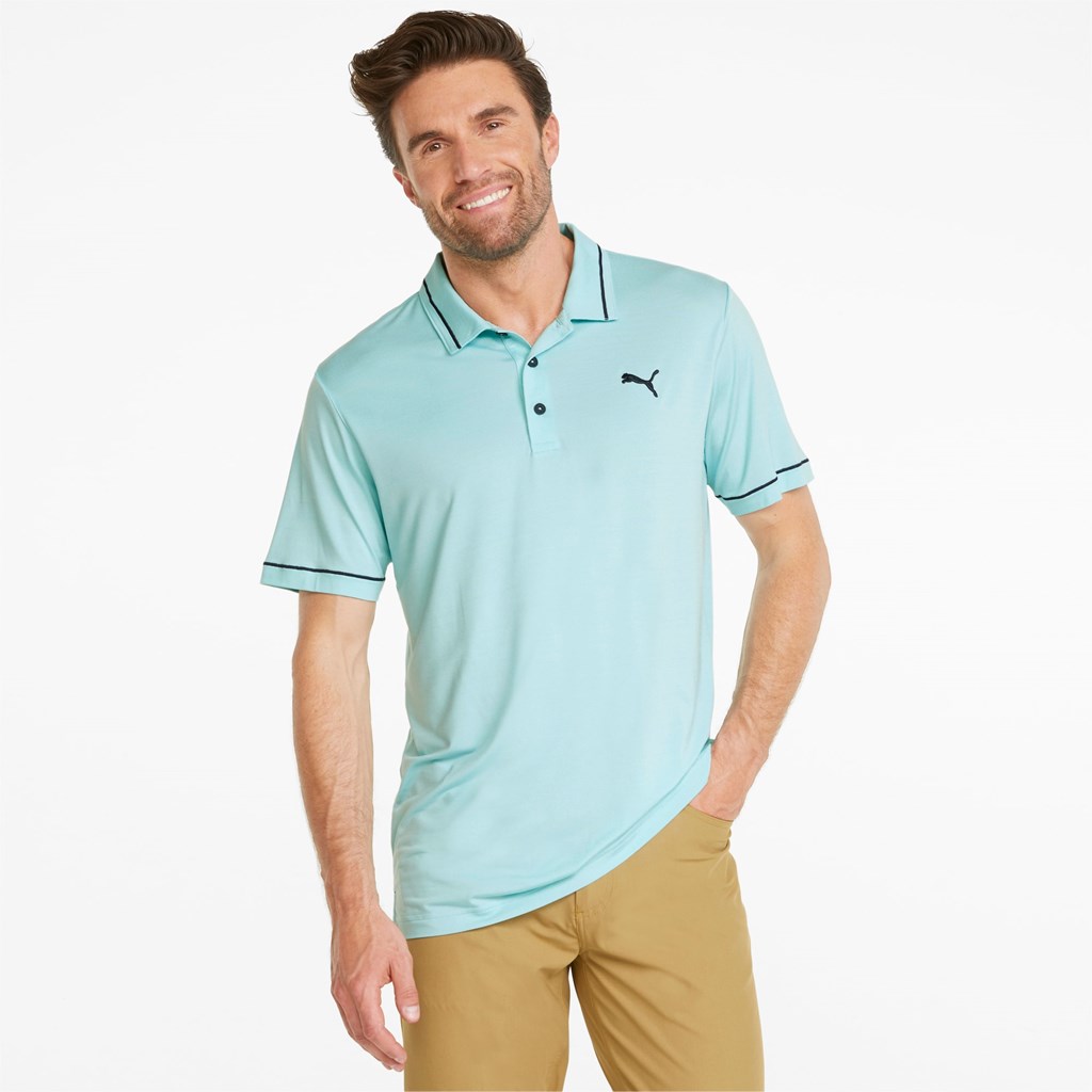 Puma CLOUDSPUN Monarch Golf Polo T Skjorte Herre Blå Marineblå | 082IXDTKM