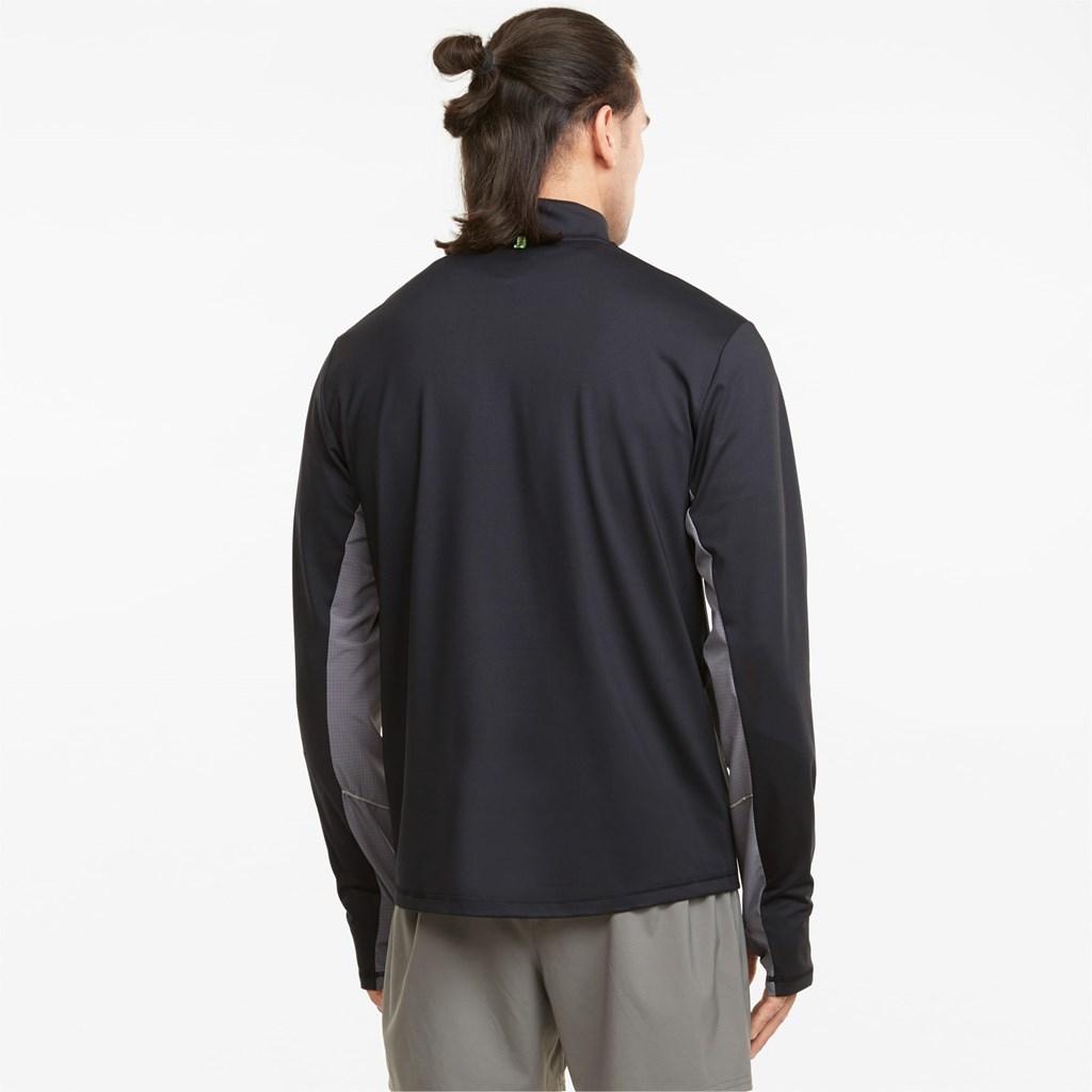 Puma COOLADAPT Half-Zip Løpetopp Herre Svarte | CJ0567832