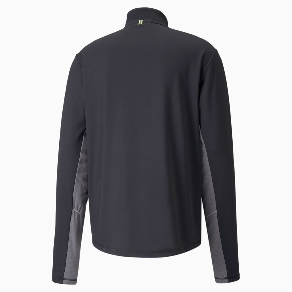 Puma COOLADAPT Half-Zip Løpetopp Herre Svarte | CJ0567832