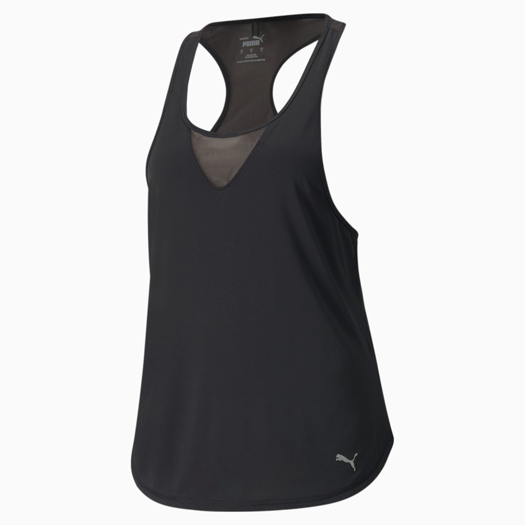 Puma COOLADAPT Jogge Tank Top Tank Tops Dame Svarte | JI2183065