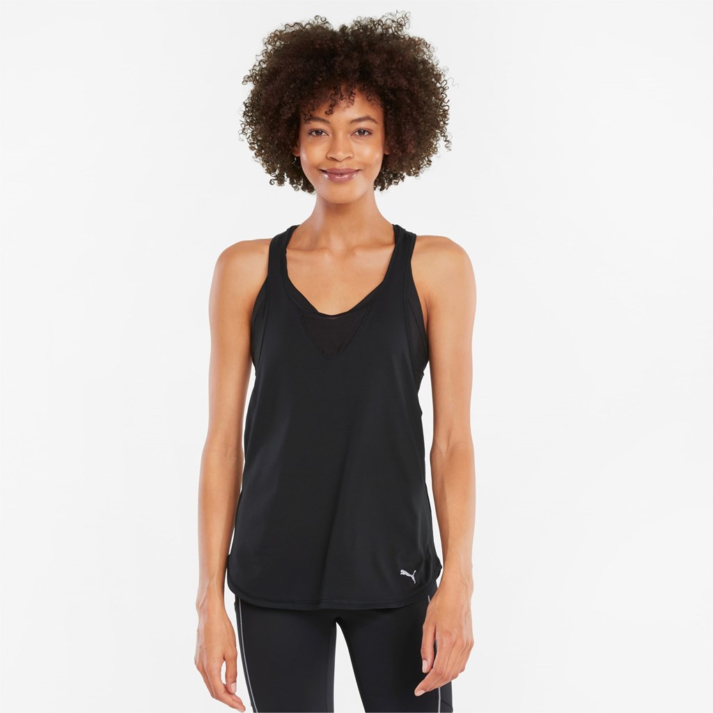 Puma COOLADAPT Jogge Tank Top Tank Tops Dame Svarte | JI2183065