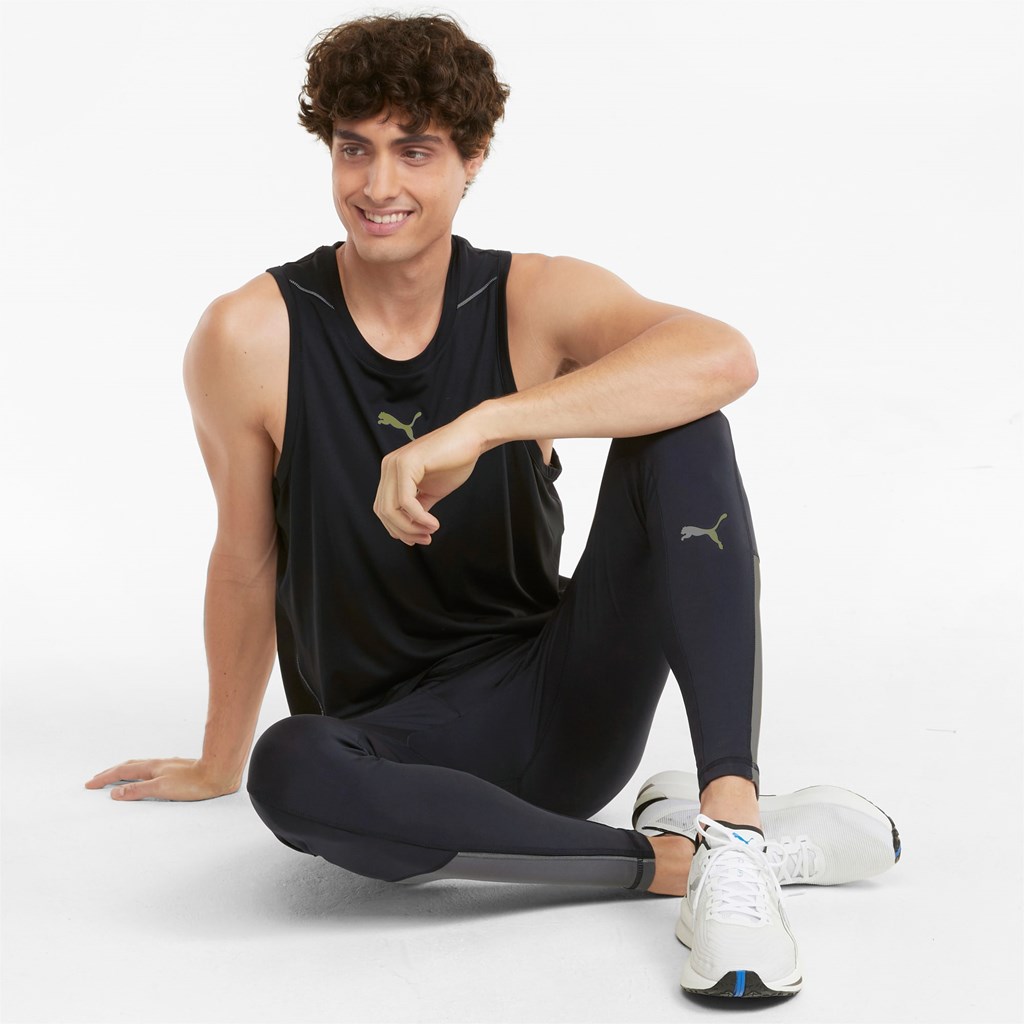 Puma COOLADAPT Long Jogge Tights Herre Svarte | YX9175048