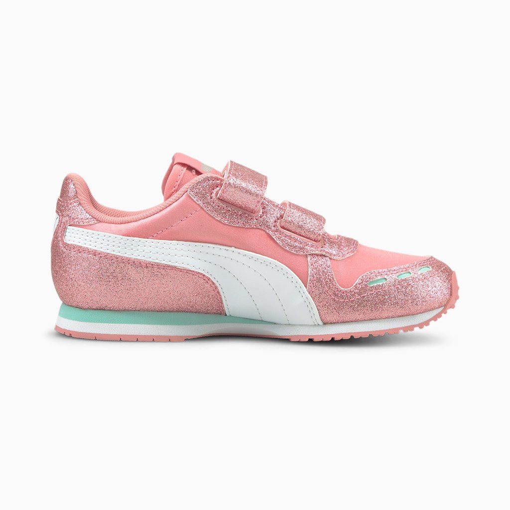 Puma Cabana Racer Glitz Ac Ps Basketsko Jente Hvite | 201LSUIDQ