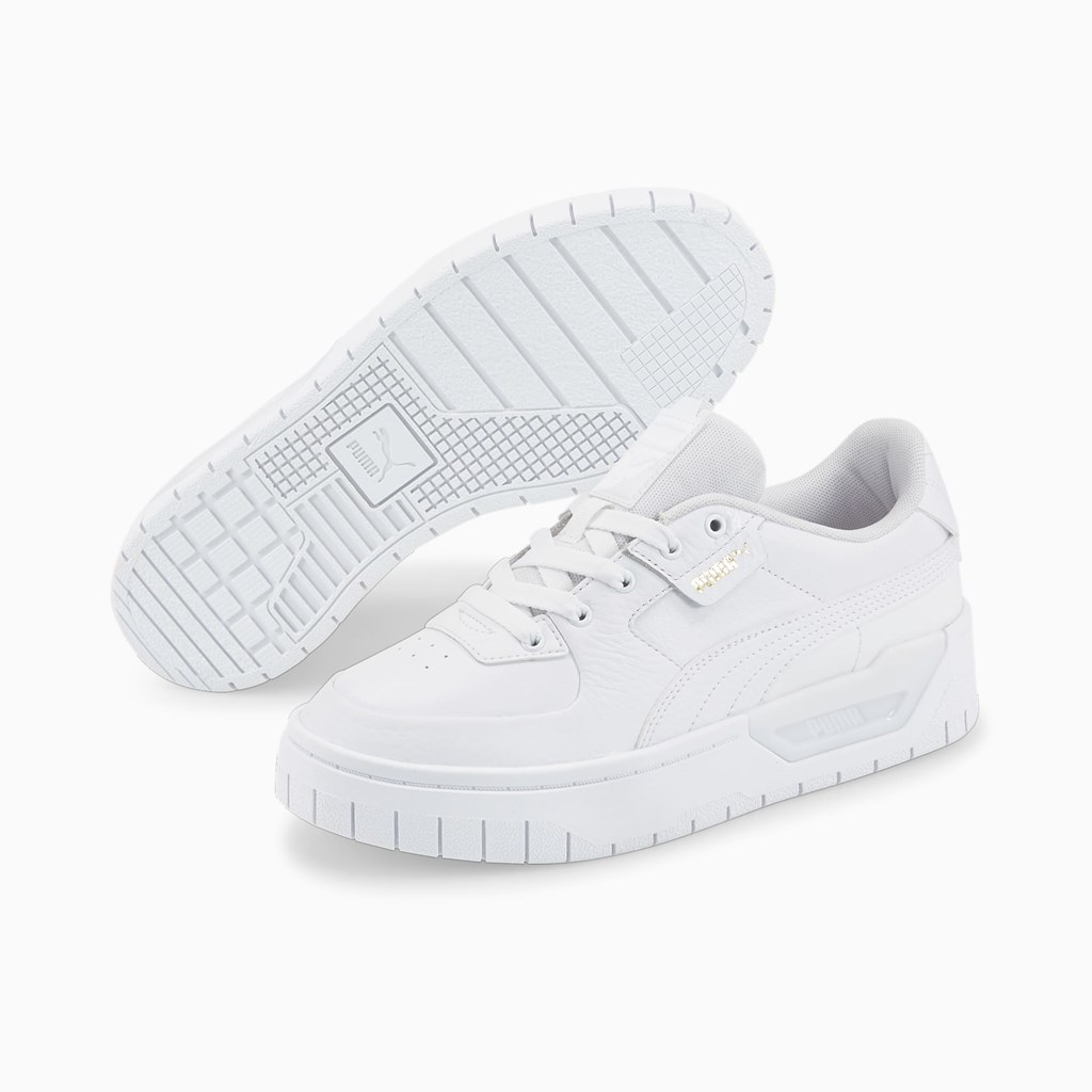 Puma Cali Dream Lær Joggesko Dame Hvite | IY5209617