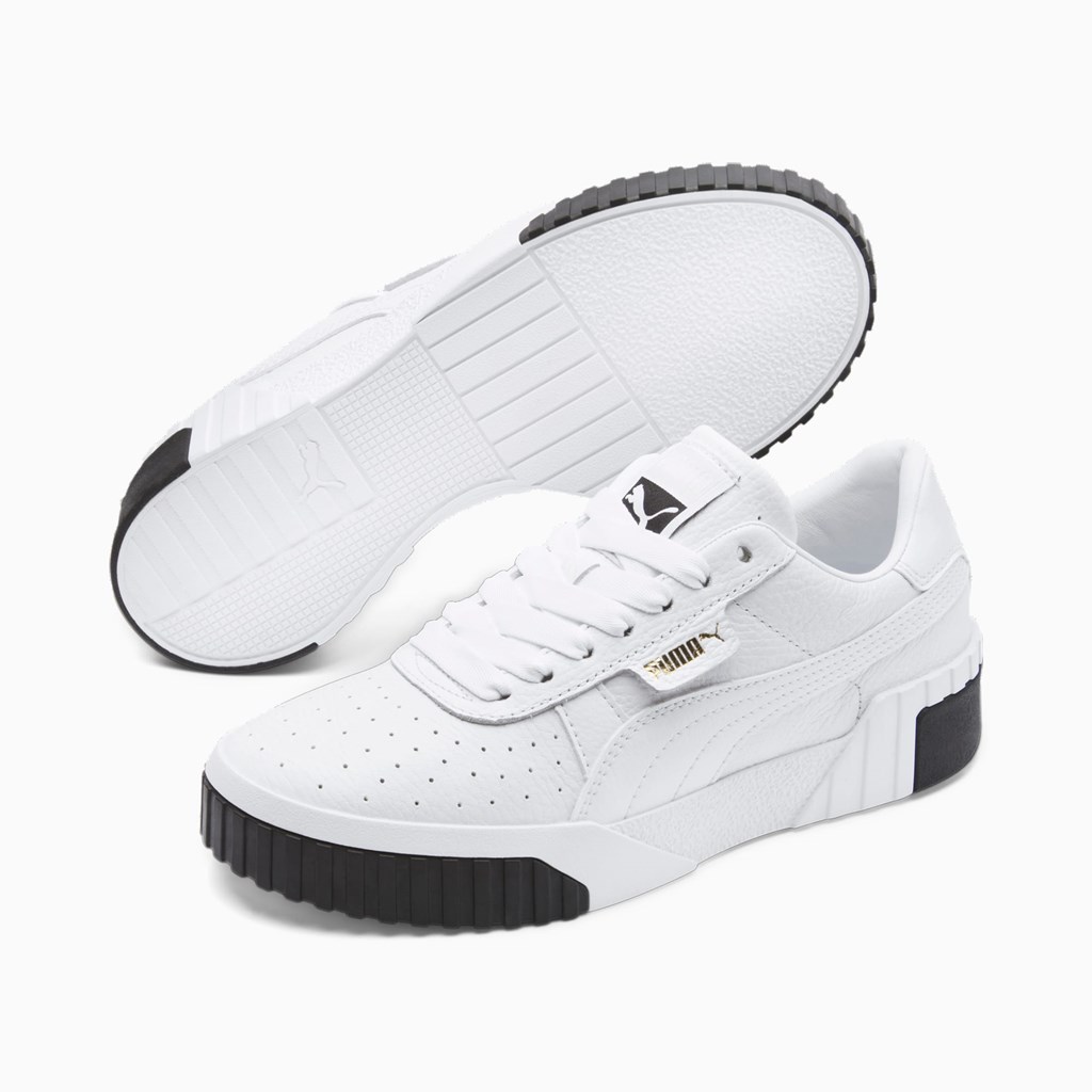 Puma Cali Joggesko Dame Hvite Svarte | OA7358406