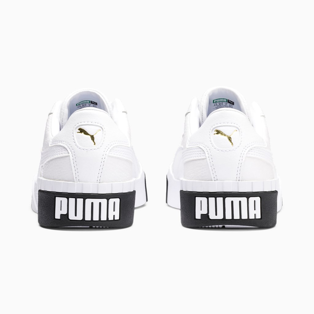 Puma Cali Joggesko Dame Hvite Svarte | OA7358406