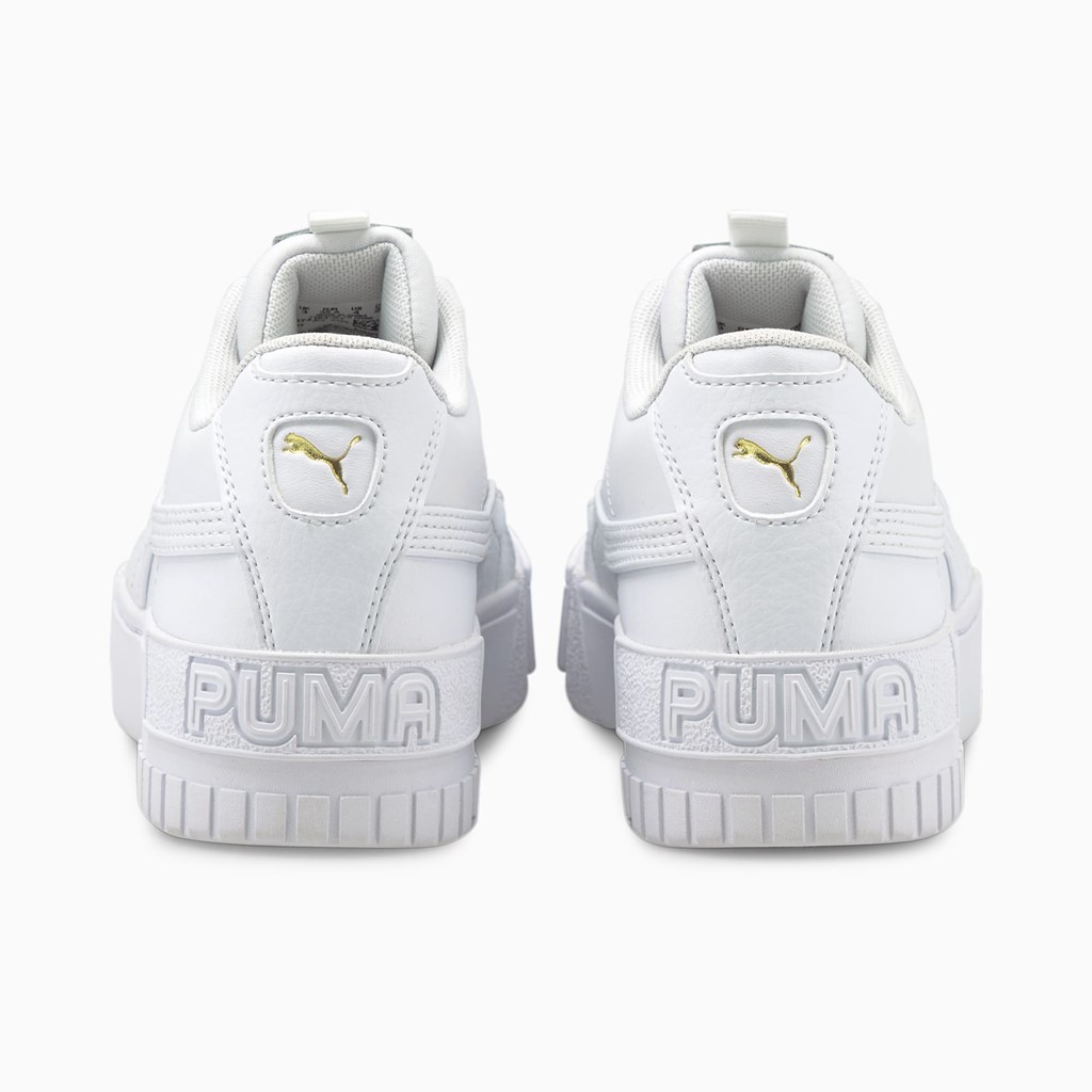 Puma Cali Sports Jr Joggesko Jente Hvite Hvite | QD3485169