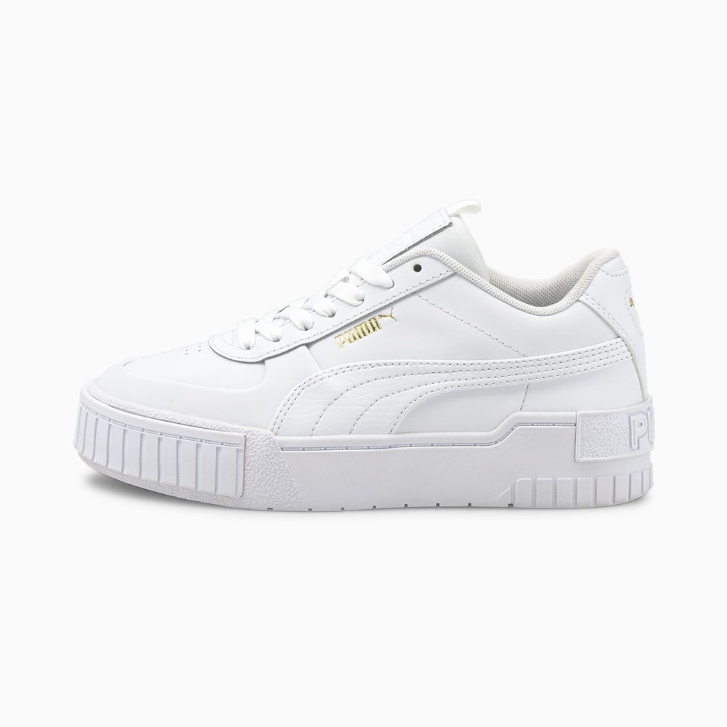 Puma Cali Sports Jr Joggesko Jente Hvite Hvite | QD3485169